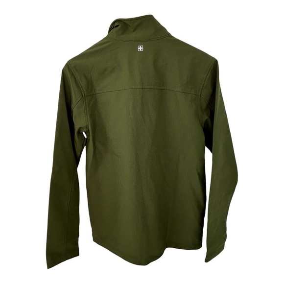 Swiss Tech Jacket Men's Fleece Olive Green Full Zip Size S - Picture 2 of 6